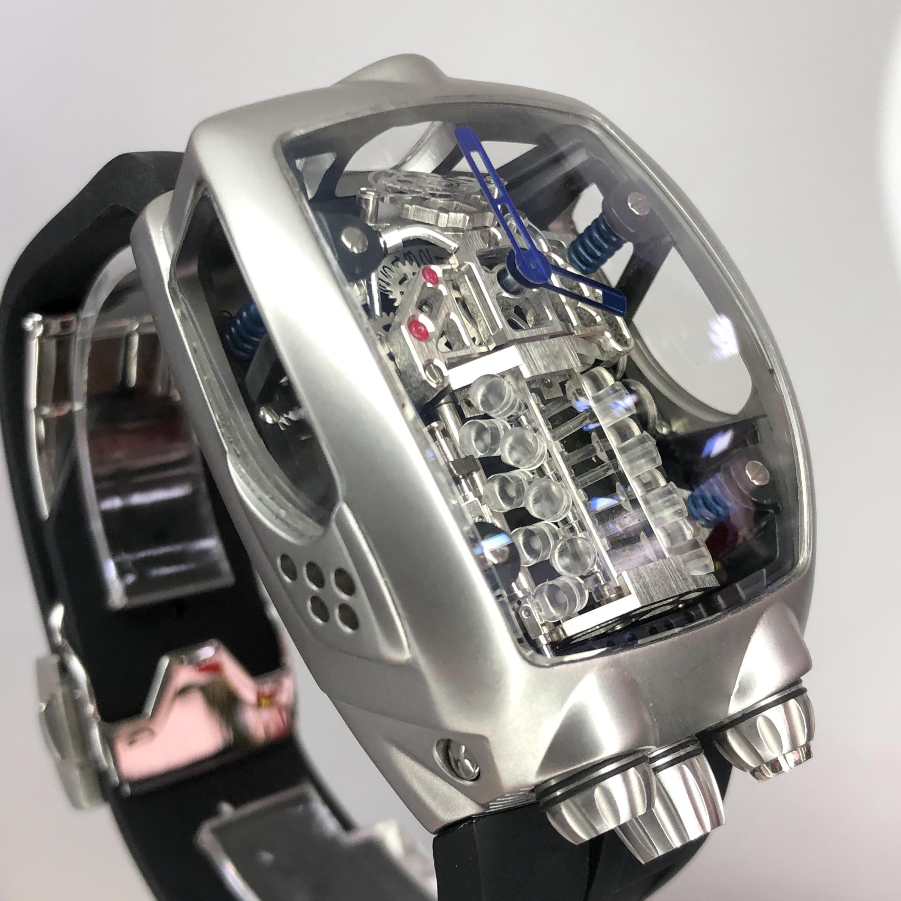 Une montre au dessin mécanique automobile