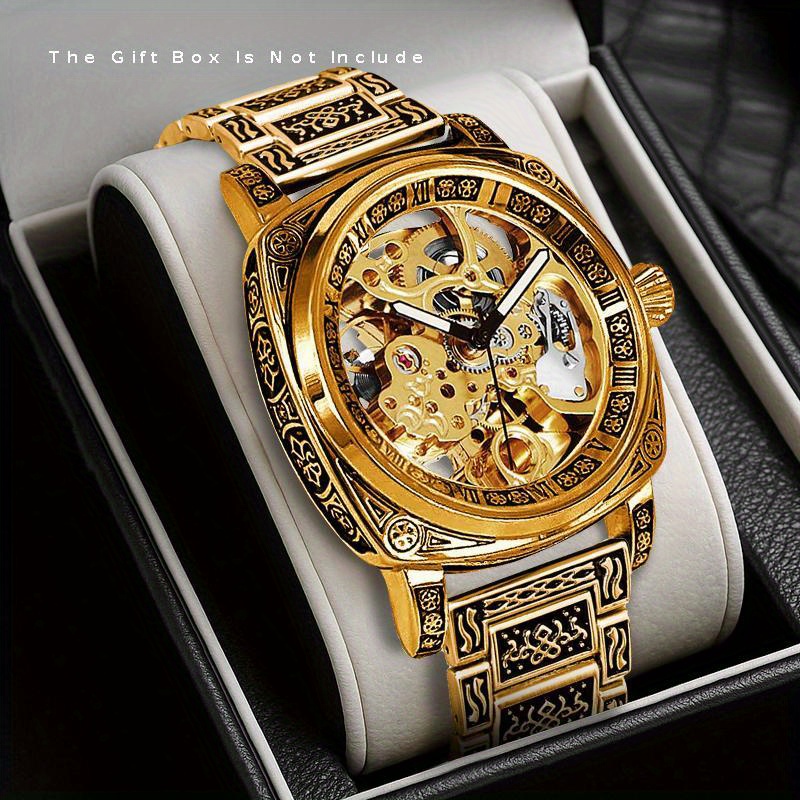 Une montre rétro à décor gravé